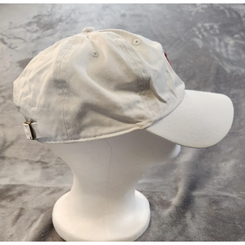 Barstool Sports Hat Mens White '47 Clean Up Dad Logo